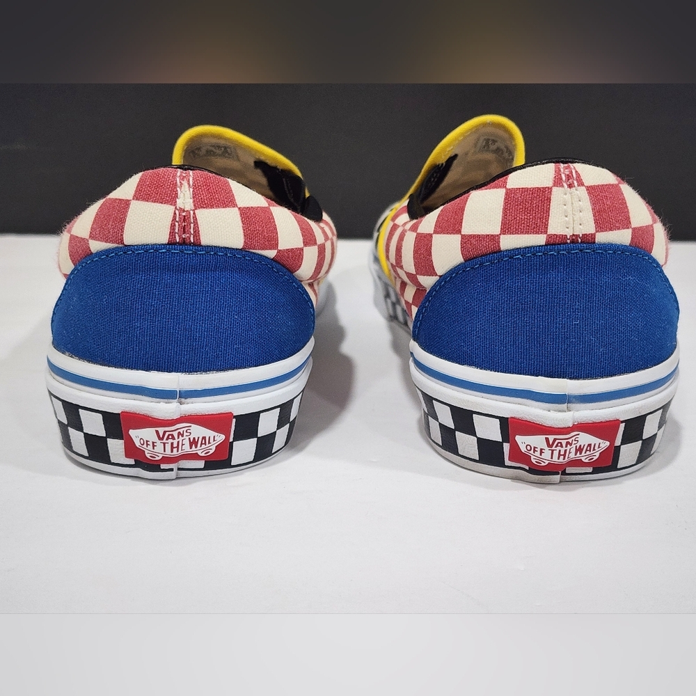 Vans Black and Cream Slip-On Sneakers - Picture 14 of 16